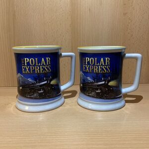 The Polar Express Mug Set BELIEVE 3D Raised Ceramic Hot Chocolate Coffee Tea